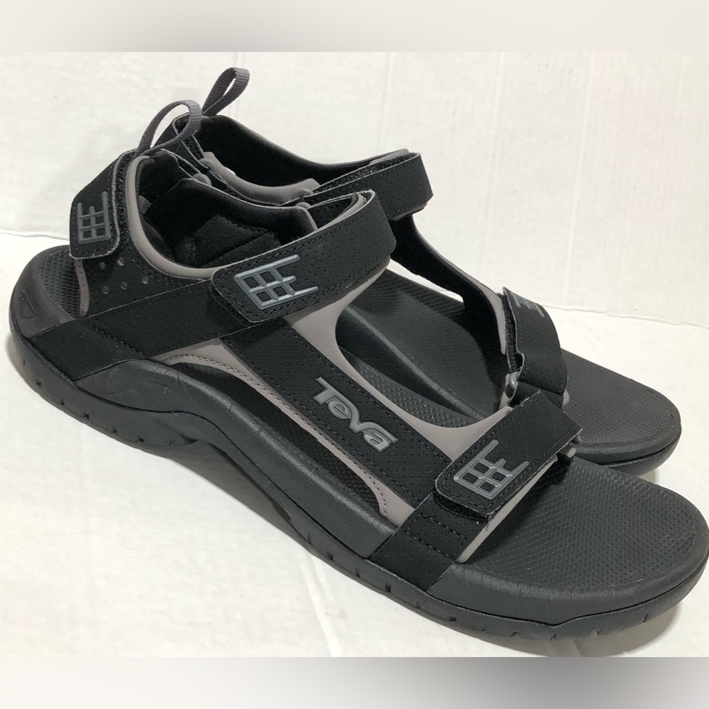 Teva Men's Black and Gray Sport Sandals